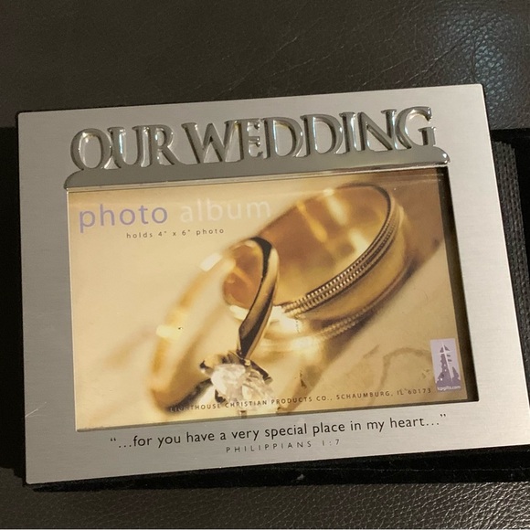 Silver Wedding Photo Album Frame - Picture 3 of 3